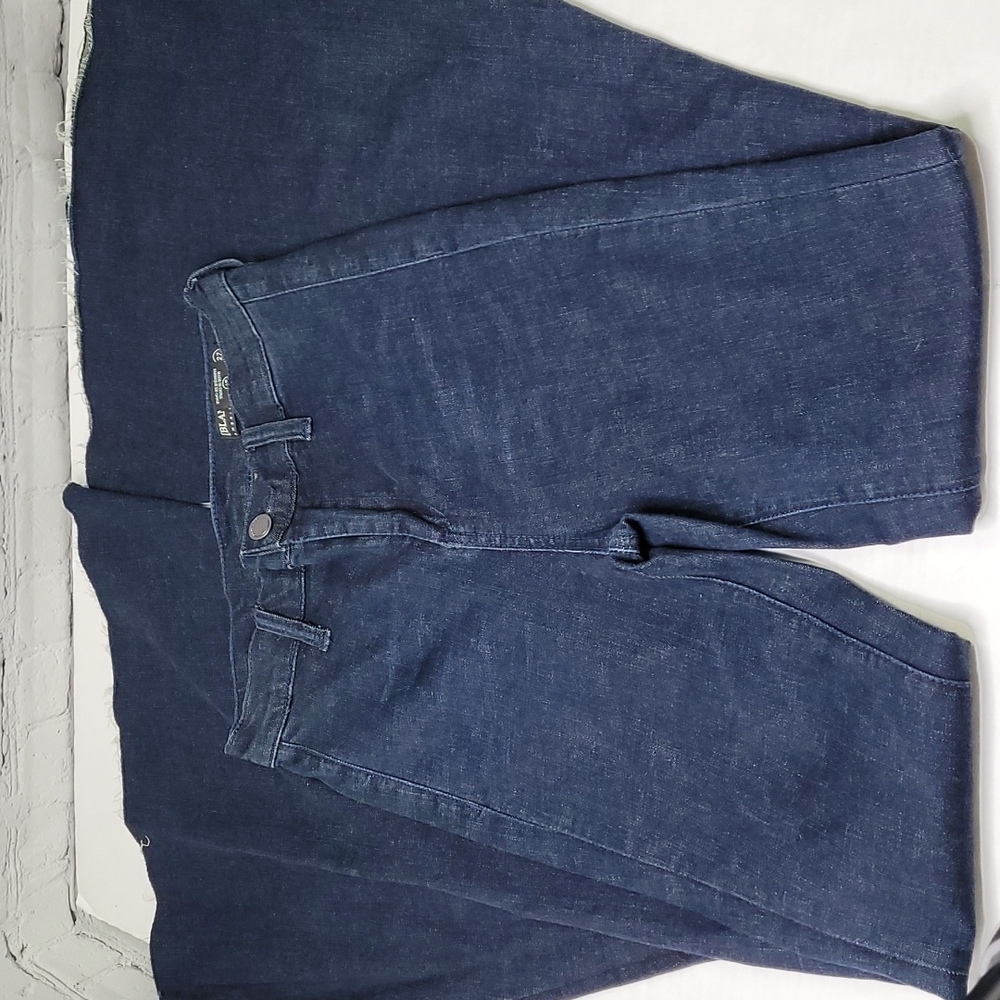 Blank nyc super flare jeans with raw hem